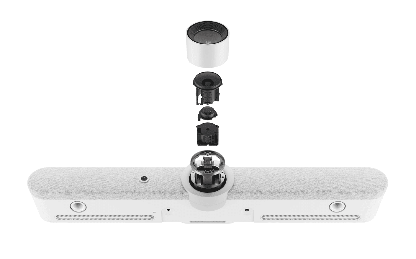 Logitech Rally Bar All-in-One Video Conferencing Camera 1 Exploded rally bar camera diagram